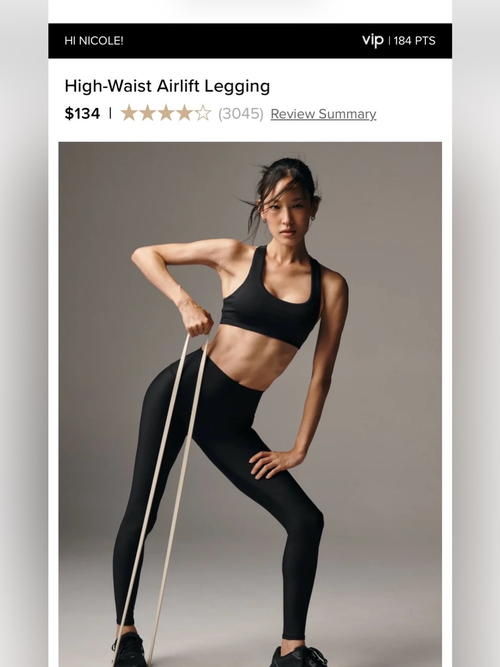Alo High-Waist Airlift Legging - Black